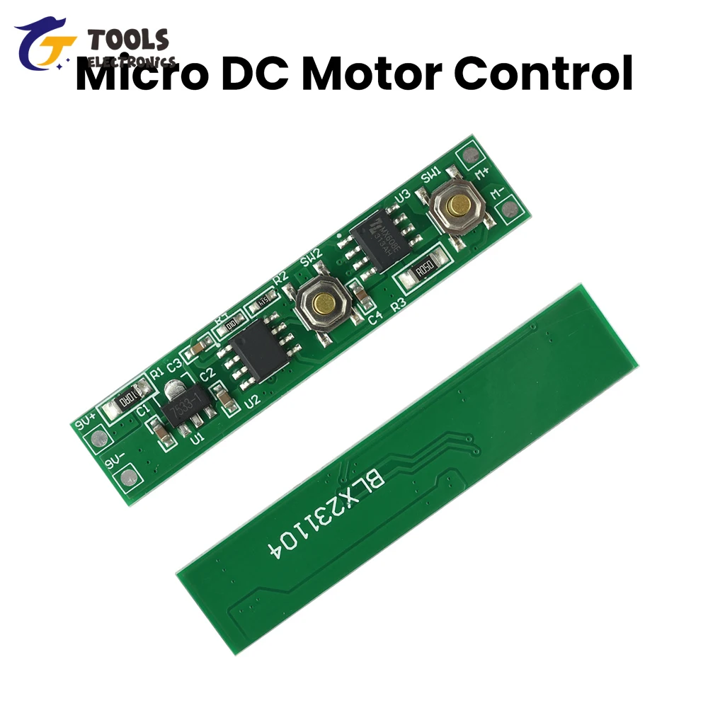 

DC 9V Miniature Motor Drive Forwards and Reverse Controller Module Momentary Switch Board for DIY Electric Screwdriver
