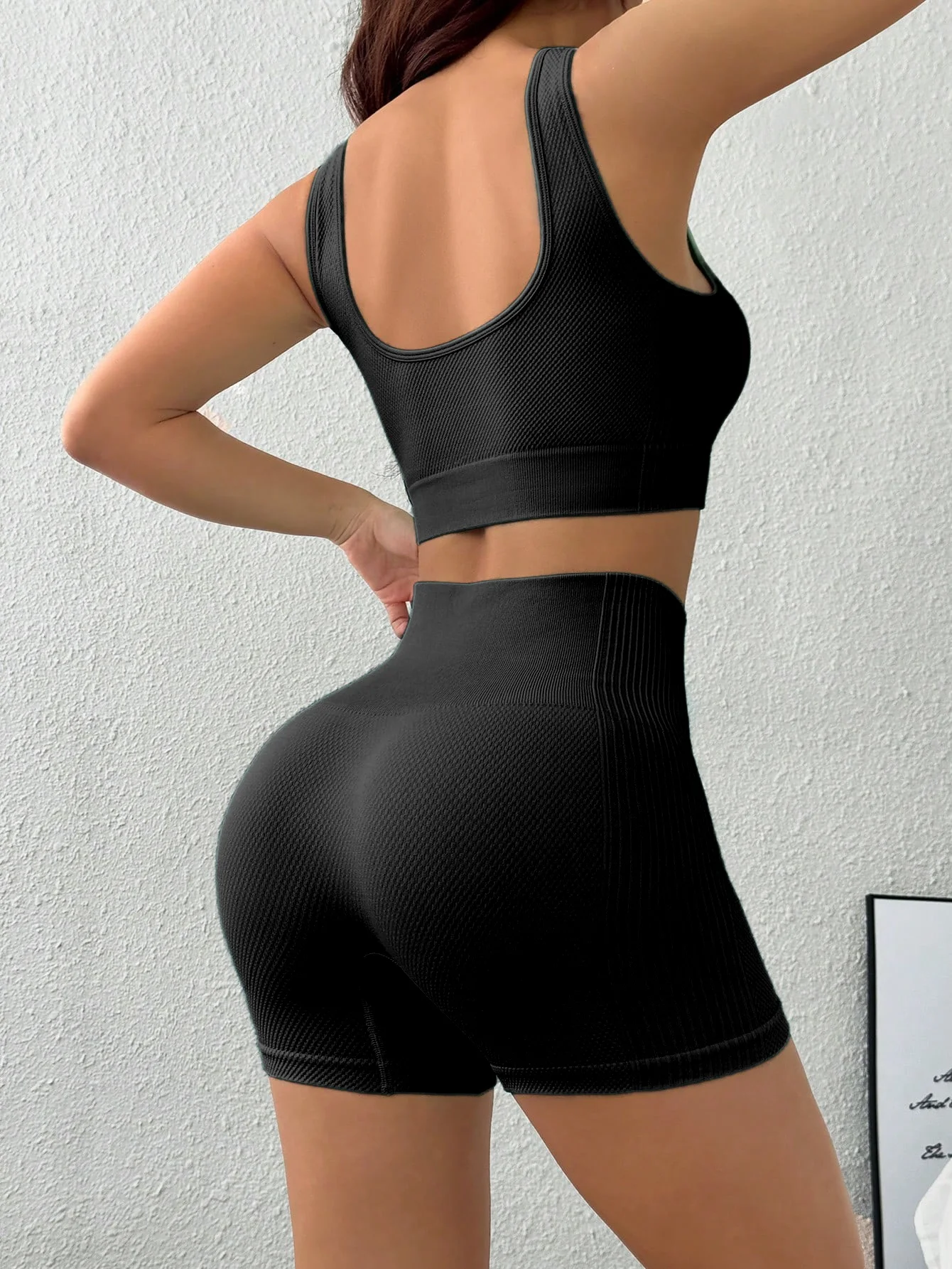 Women's Yoga Set Aria Ribbed — High Waist, Seamless