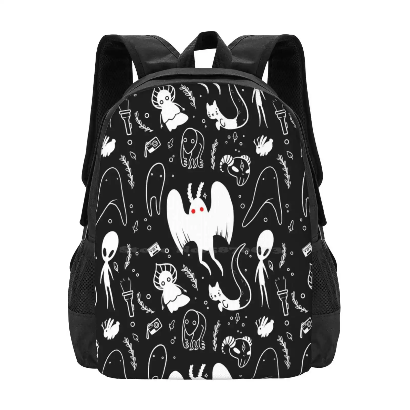 

Черный рюкзак Cryptids в горячей продаже, модные сумки Cryptids Mothman