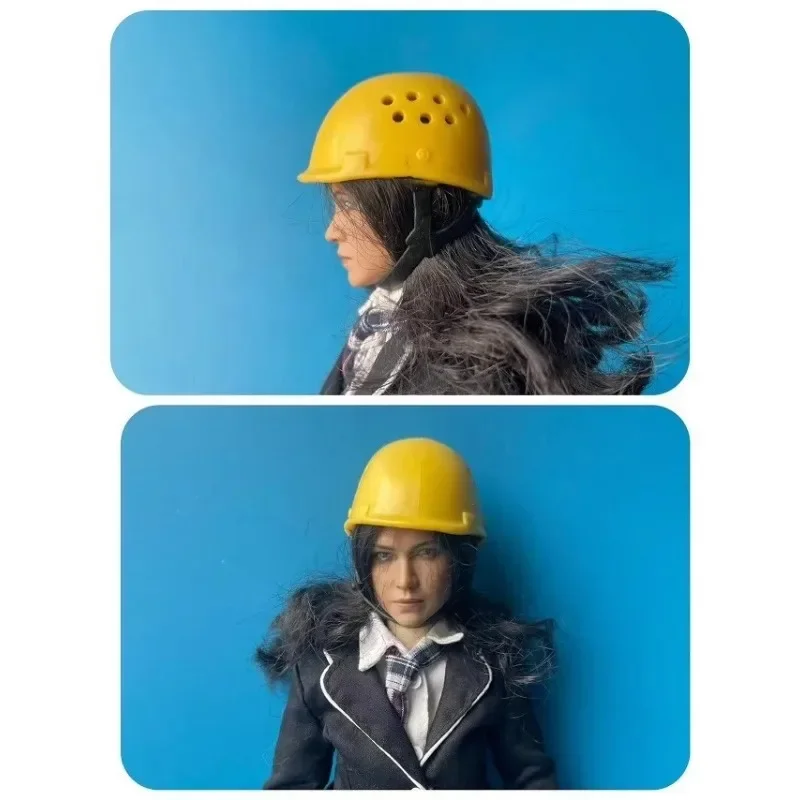 Koperta w skali 1/6, nowoczesny wojenny hełm bojowy wojskowy, plastikowy kapelusz kamuflażowy, model dla 12-calowej figurki akcji.