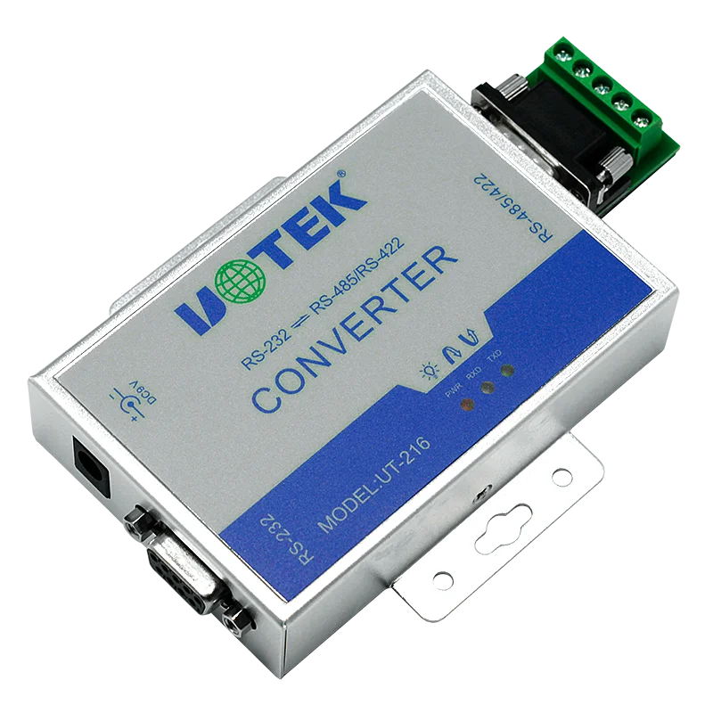 Convertitore adattatore di conversione da RS232 a RS485 RS422 Connettore DB9 Com Protezione contro le sovratensioni da 600 W UT-216