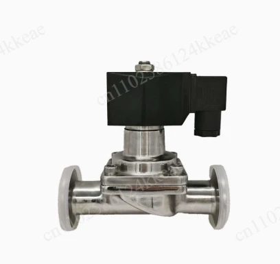 Quick installation Sanitary grade Solenoid valve Clamp Normally closed coil Stainless steel 304 unidirectional