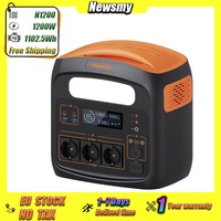 Newsmy N1200 Portable Power Station 1200W PEAK 2400W 1100.5Wh LiFePO4 Battery Outdoor Camping Home Backup Eemovable Power Supply