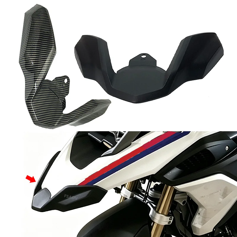 Carbon Black Front Beak Fairing Extension Wheel Extender Cover For BMW R1250GS R1200GS R 1200GS R1200 GS LC R 1250 GS 2018-2023