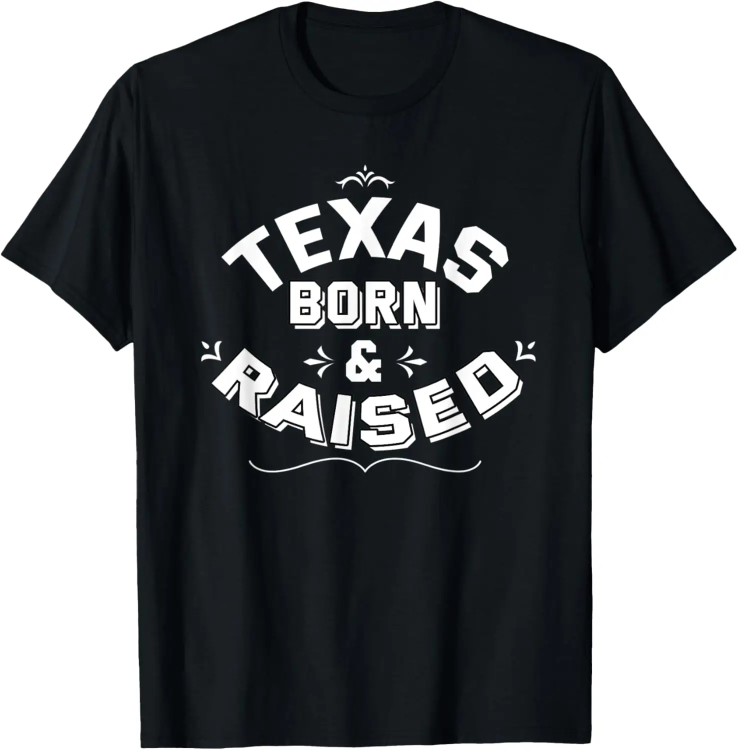 T-shirt Texas Born And Raised Orgogliosa USA