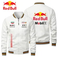 Red Bull Logo 2025 Men's Motorcycle Jacket Blazer Sports Zipper Jacket Red Bull Men's Spring Clothing Red Bull Logo Flight Jacke