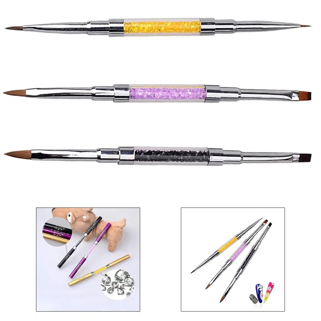 Imitation Brush, 3D Head Brush, Living Room with Acrylic Manicure Brush, 18cm