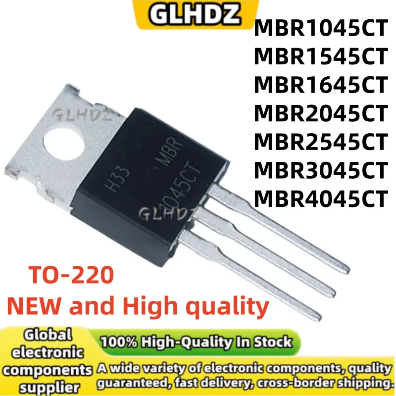 10PCS MBR1045CT MBR1545CT MBR1645CT MBR2045CT MBR2545CT MBR3045CT MBR4045CT TO-220 in stock