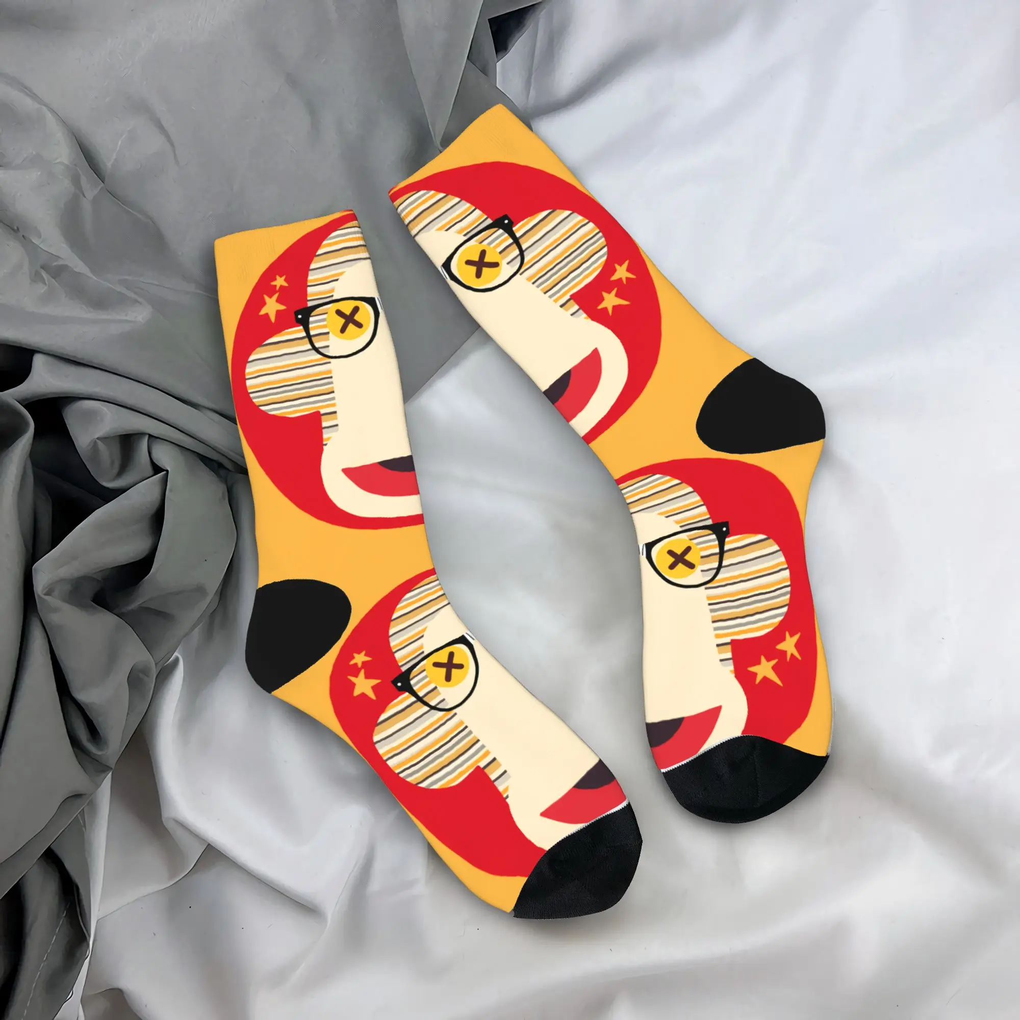 

Носки Comedy 31 M-Minuto, осенние чулки, забавные мужские теплые мягкие носки, велосипедные носки с графическим рисунком, против пота