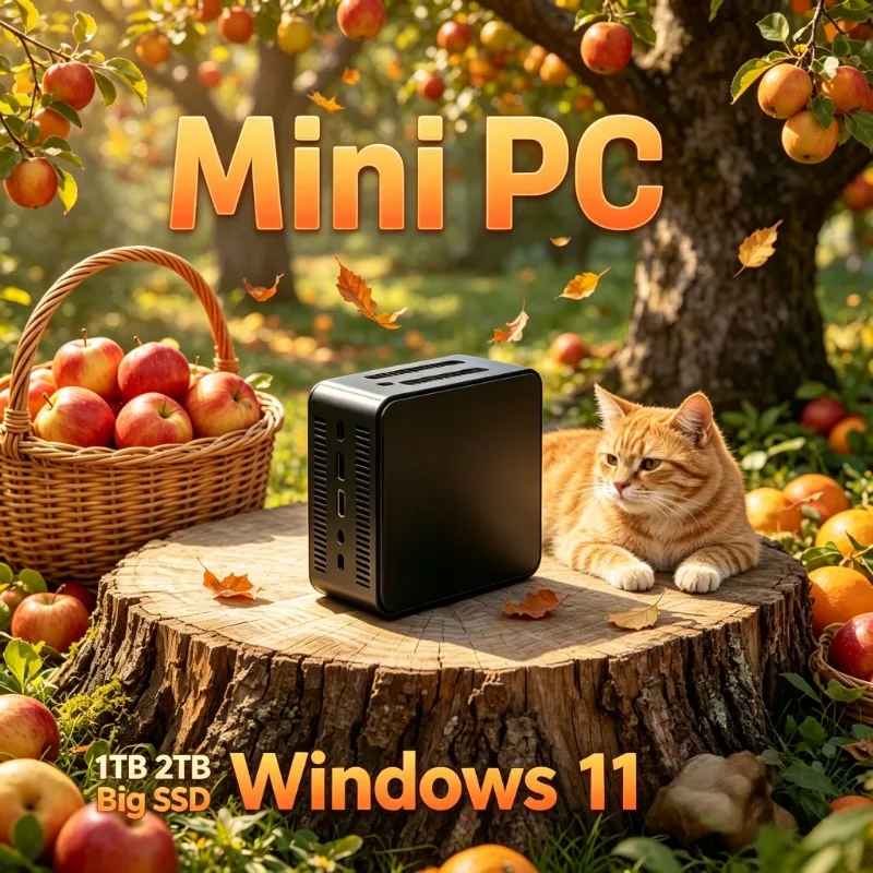 

Windows 11 N95 Mini PC 32GB RAM 1TB SSD Ultra Light Portable Design Fast Boot Stable Operation for Home Gaming