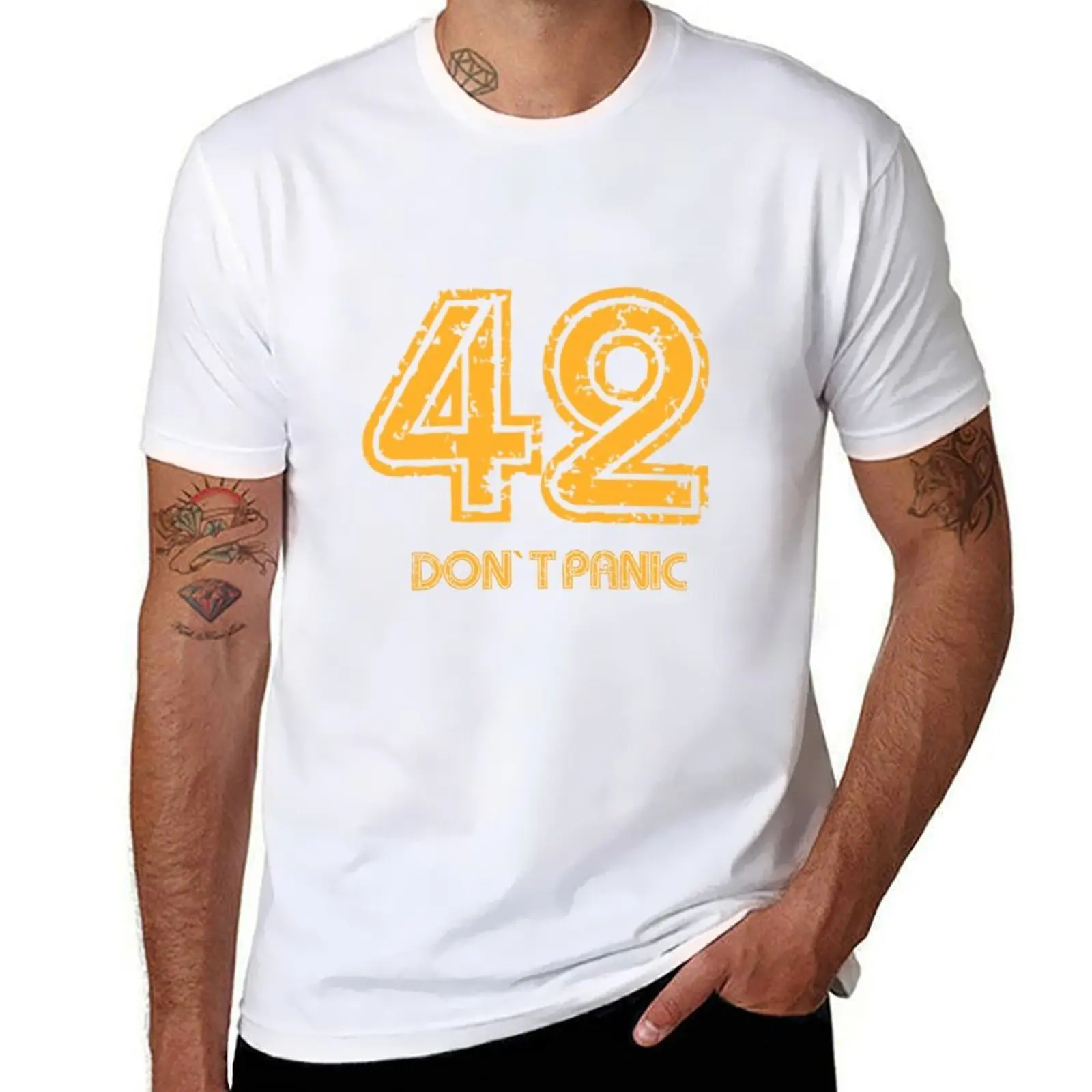 

Don’t Panic T-Shirt man t shirt luxury t shirts cotton 100% T-Shirt