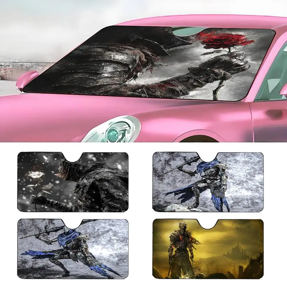 

Автомобильный солнцезащитный козырек Game D-Dark S-Souls, зонтик от солнца на лобовое стекло автомобиля, защита от ультрафиолета и внутренний охладитель