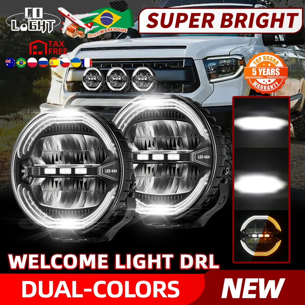 

CO LIGHT Super Bright Truck 4WD Pickup Front Bumper Automotive Auxiliary Led Headlamp Offroad 3500K 6500K DRL LED Spotlight 4x4