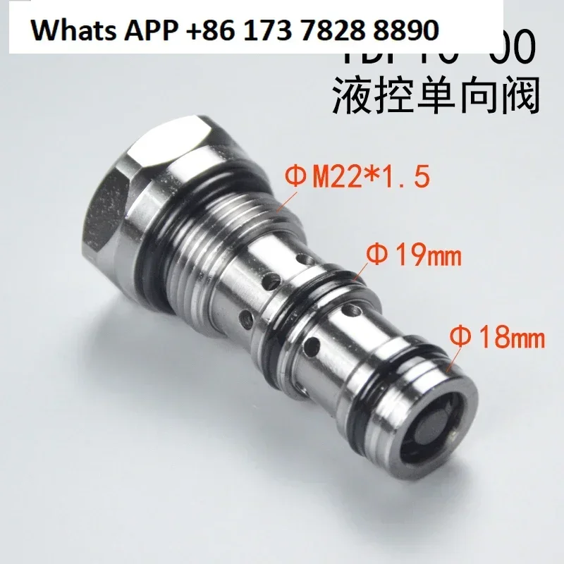 Hydraulisches Steuerrückschlagventil mit Gewindepatrone YDF10-00 hydraulischer Bagger