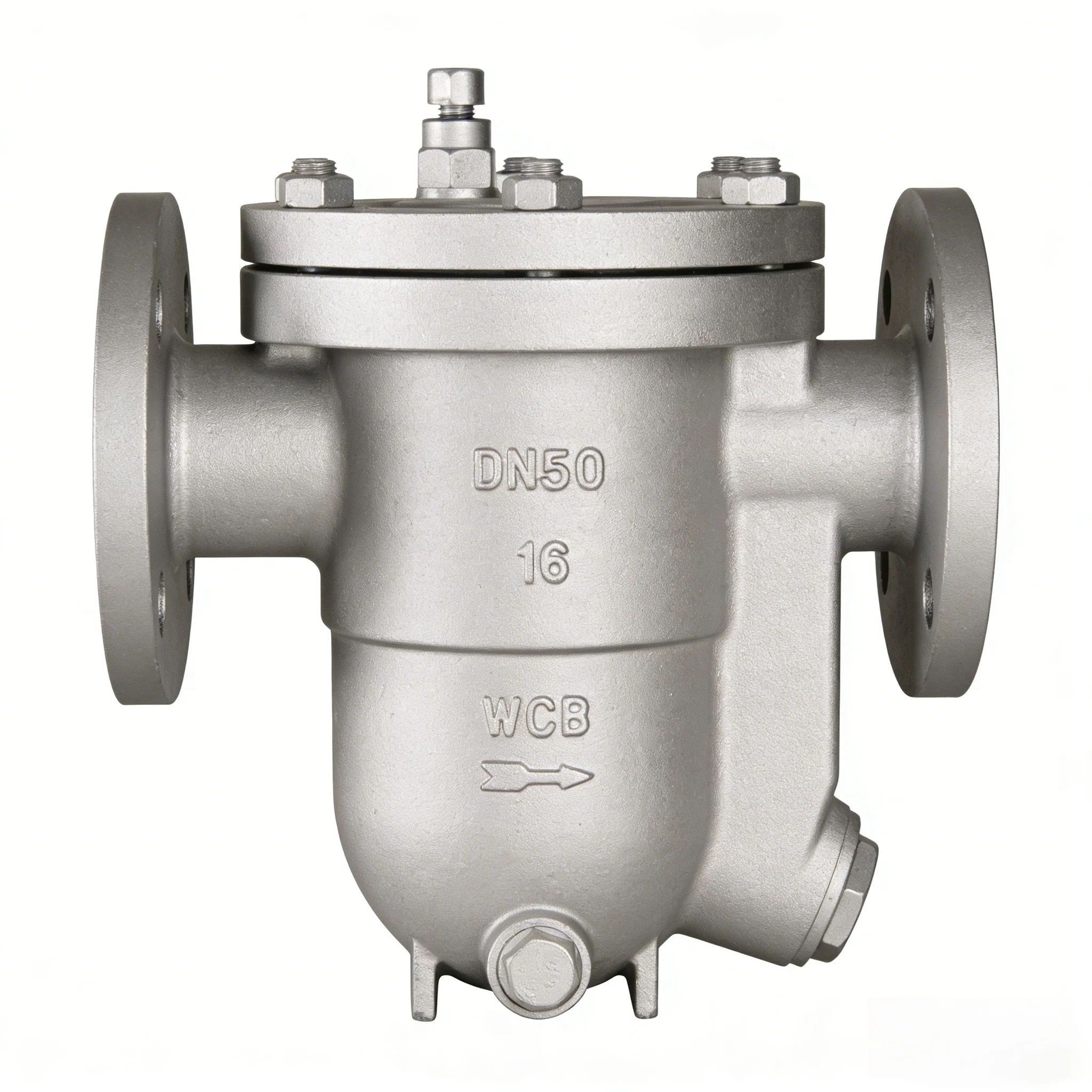 Cast Steel Flanged Basket Strainer For Industrial Pipeline System