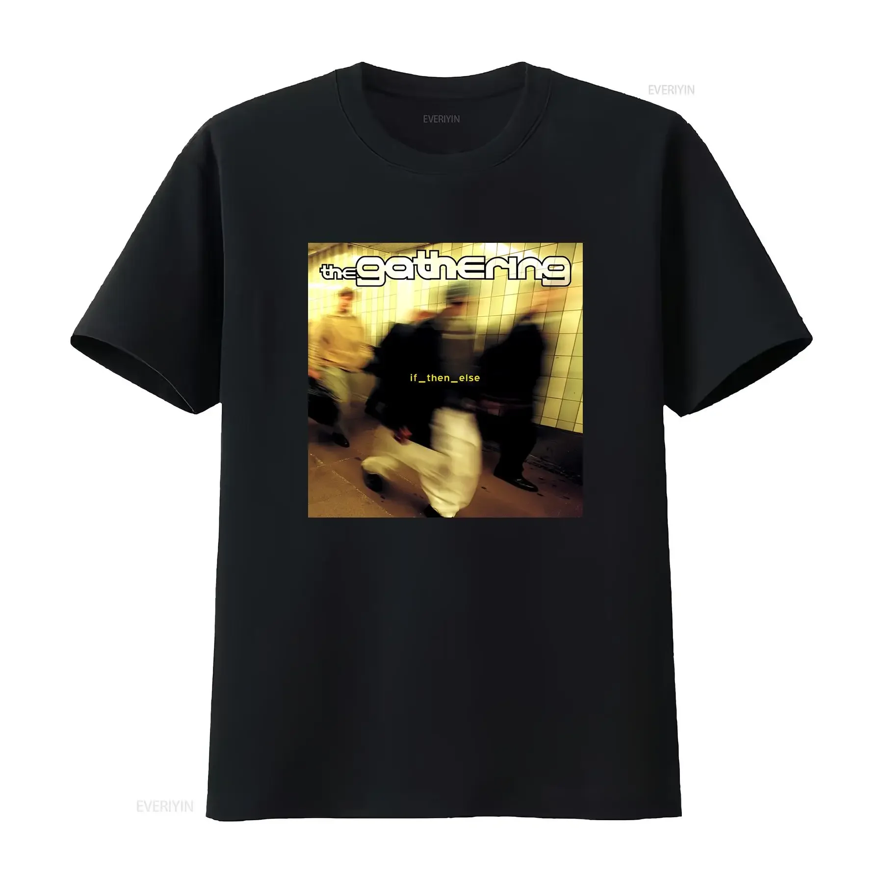 If Then Else Album The Gathering Band T-Shirt Alle Größen S bis 5XL LL1772 Langarm Vintage Gewaschen Lässig Vielseitig Stilvoll