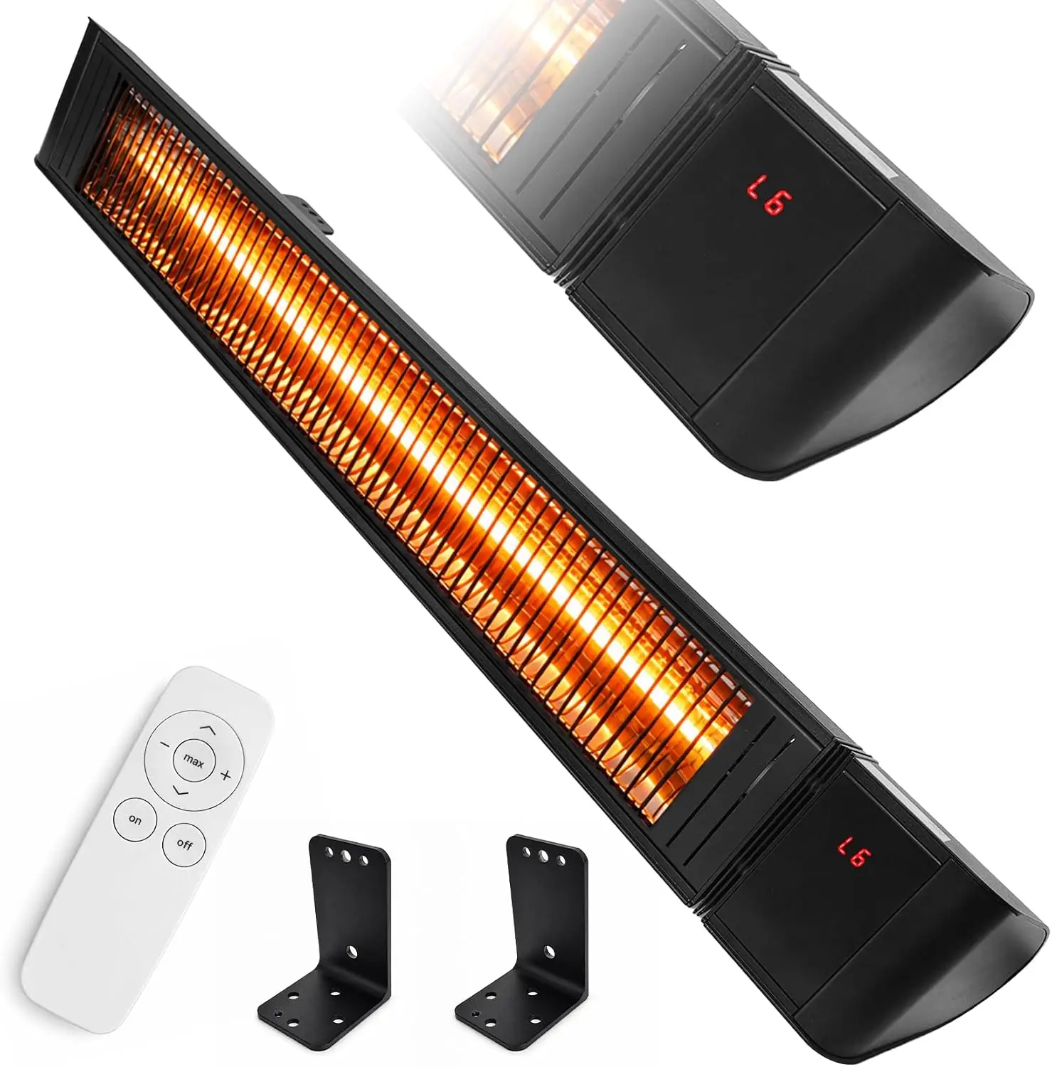3000W Infrared Patio Heater, Carbon Fiber Tube