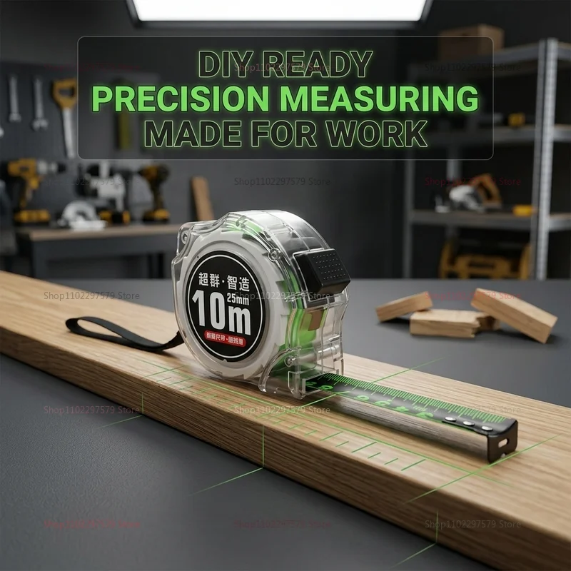 

Premium Steel Tape Measure 5m 7.5m 10m Self Locking Anti Drop Durable Laser Ruler for Construction Home Renovation DIY Crafts