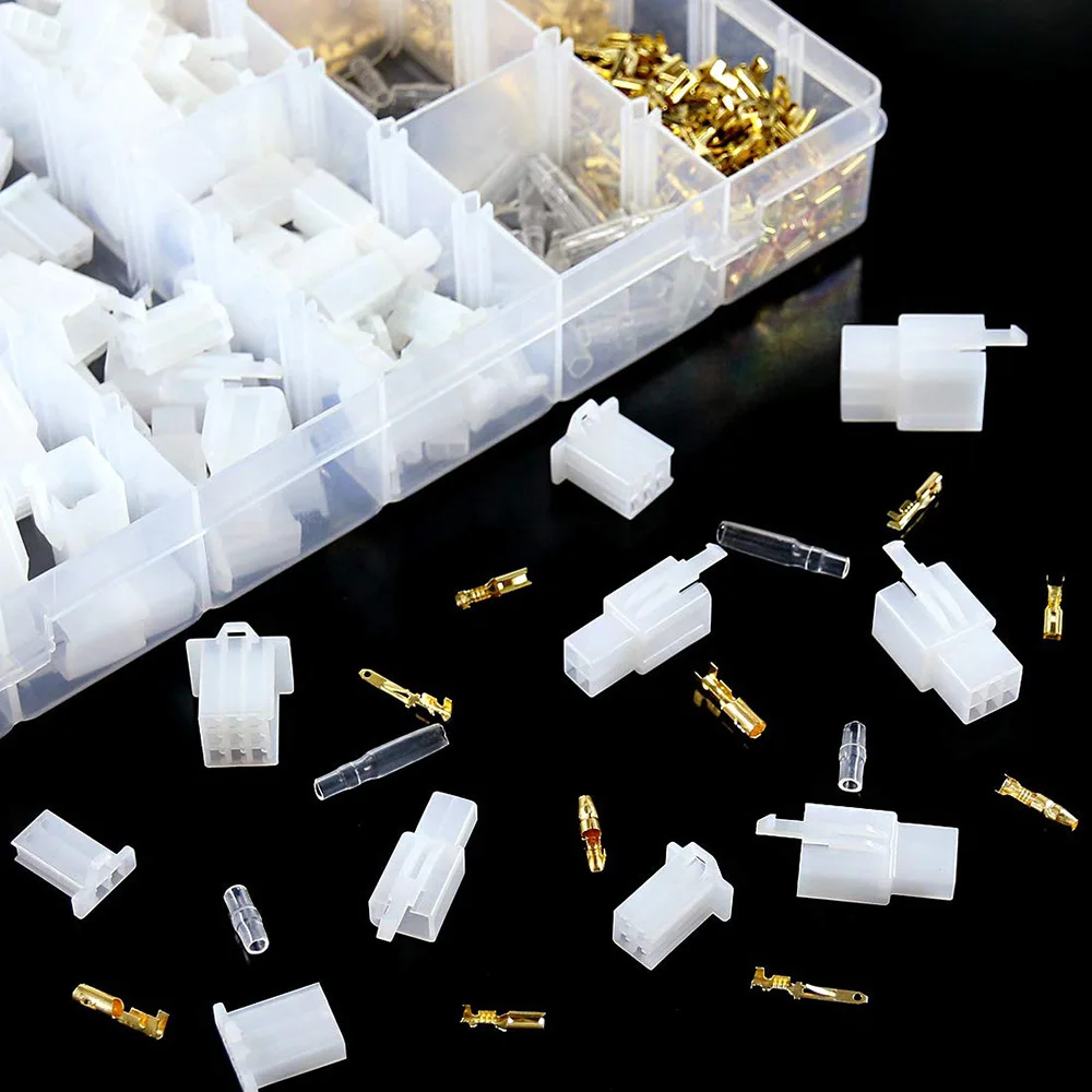 700Pcs Car Motorcycle 2.8mm 2/3/4/6/9 pin Automotive Electrical Male Female Cable Terminal  Plugs Wire Connector Kit