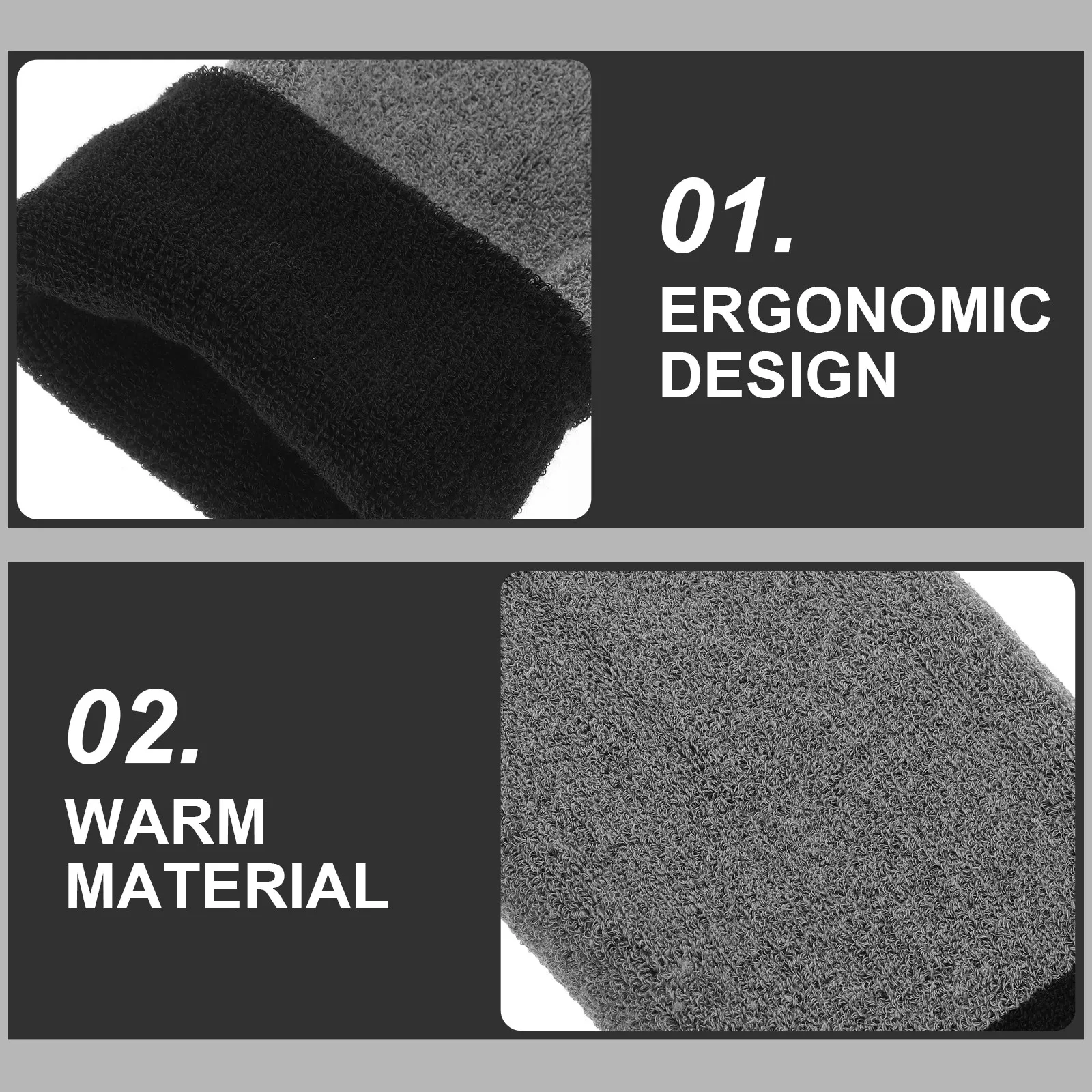 

Knee Support Elastic Weave Sleeves Thicken Warm Knee Pad for Sports Cycling Running Hiking Basketball Football Black Grey