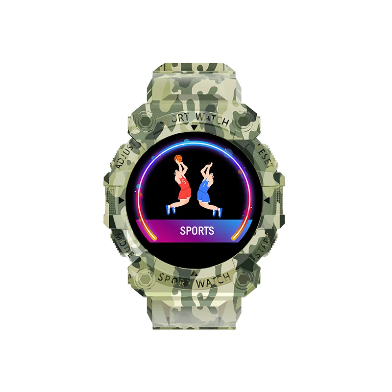 

Touch Based Sports Smartwatch FD68 Waterproof Smartwatch With Blood Pressure Monitoring For Android Information Reminder