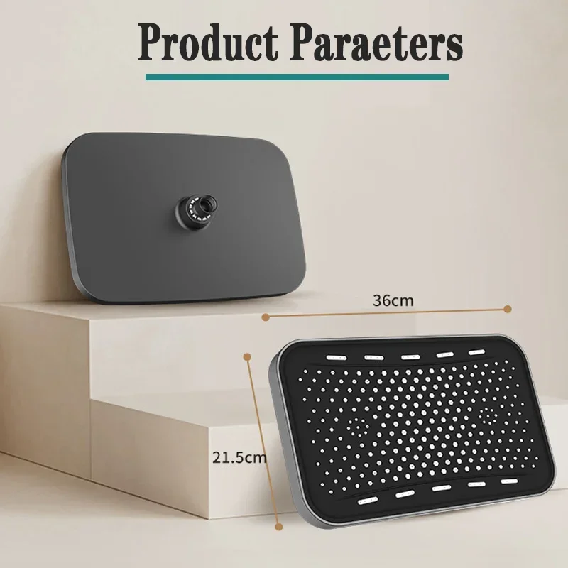 Large showerhead, pressurized showerhead, top spray, pressurized bathroom, rain shower, household shower, showerhead, shower