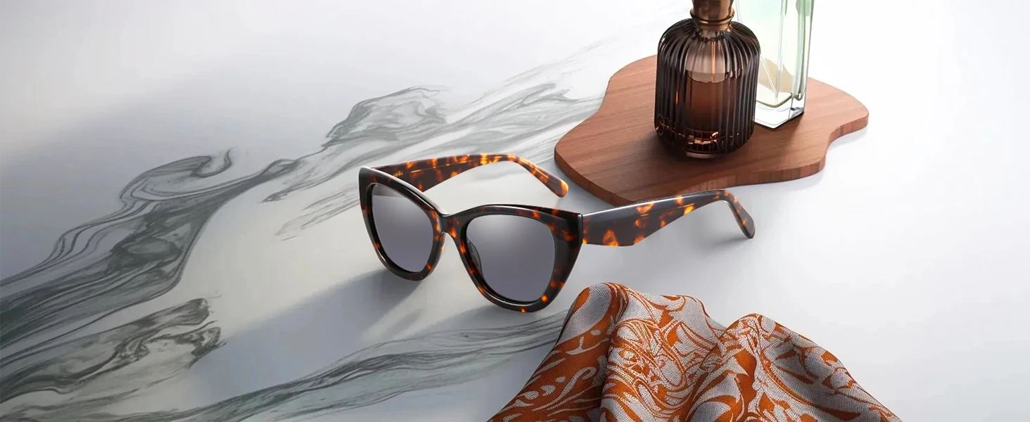 ZENOTTIC Schmetterlings-polarisierte Sonnenbrille für Damen, handgefertigt, Acetat-Schatten, UV400-Schutz, quadratische Sonnenbrille zum Einkaufen, Geschenk – Detail 9