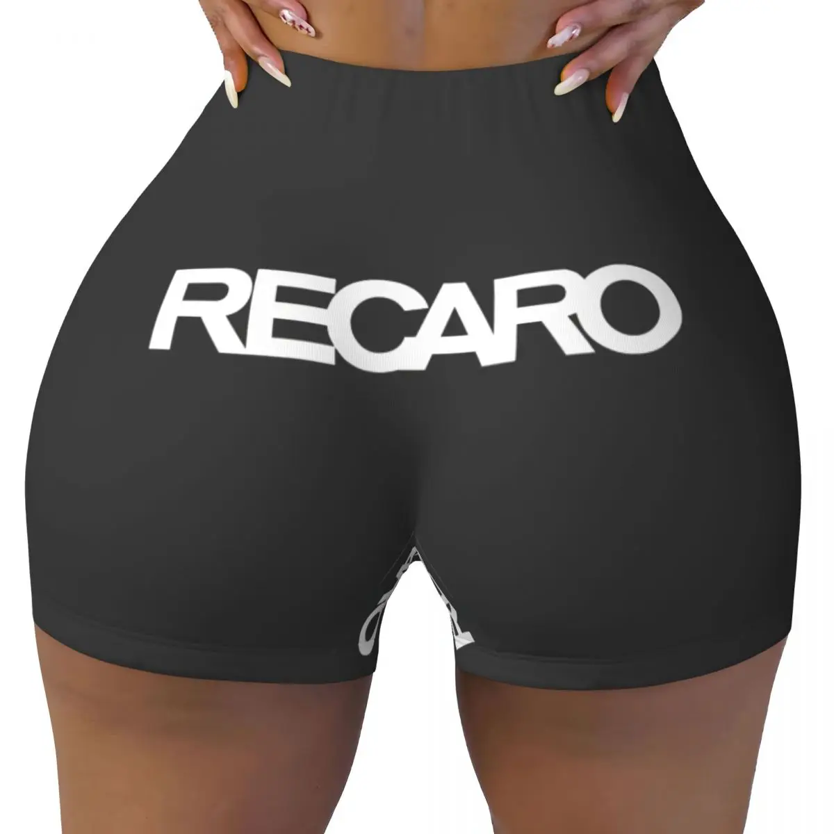 Custom Recaros Logo Running Volleyball Gym Shorts Women's Athletic Workout Yoga Shorts