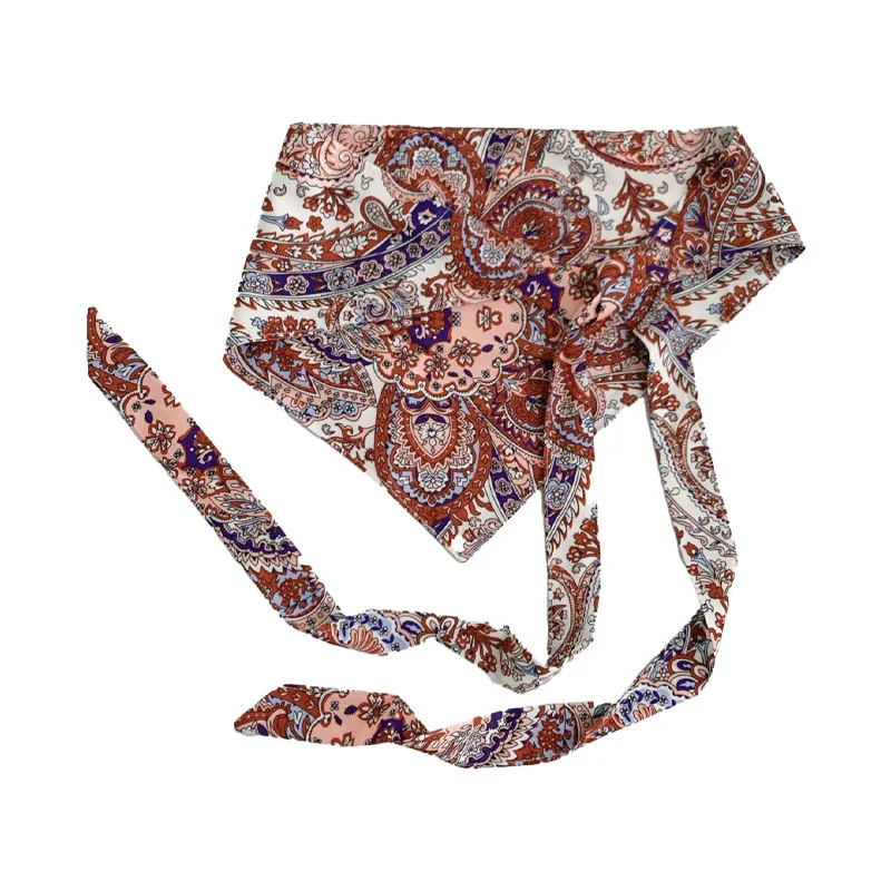 

Belt Overlay Scarf Sash for Women, 2025 New Waistband for Jeans Layering, Vintage Bandana Ribbon Belt, Y2K Cummerbund Accessory