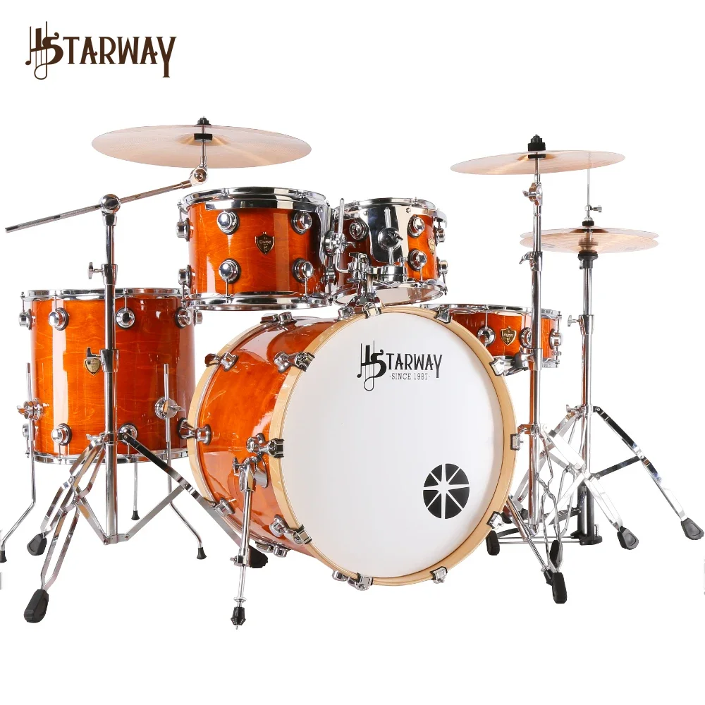 

Professional Level Jazz Drum Set Musical Instrument Acoustic Drum Kit For Professional Drummer