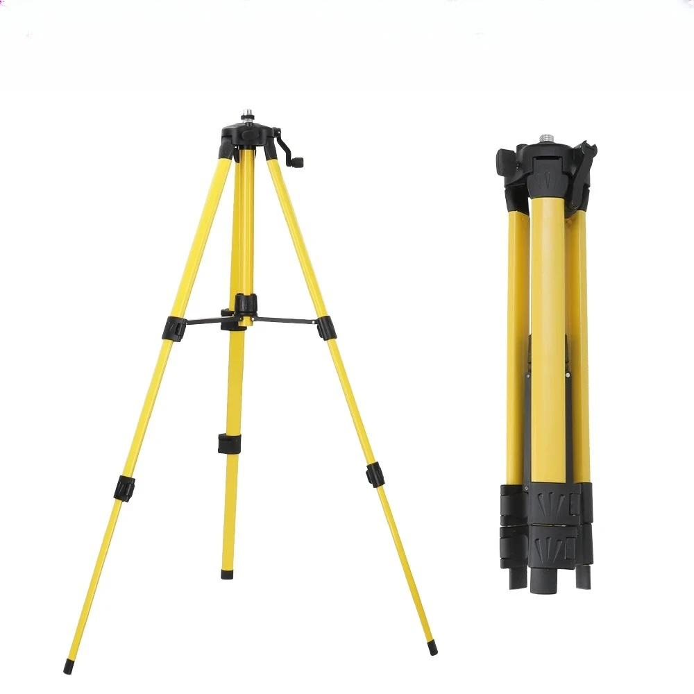 1.2M 5/8 Inch Tripod Adjustable Height Thick Ferroalloy Laser Level Stand Base for Self Leveling