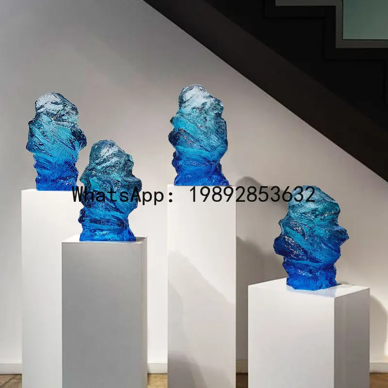 LYY حديقة المناظر الطبيعية الإبداعية الحجر الشفاف النحت الفني فندق العقارات الملحقات #3