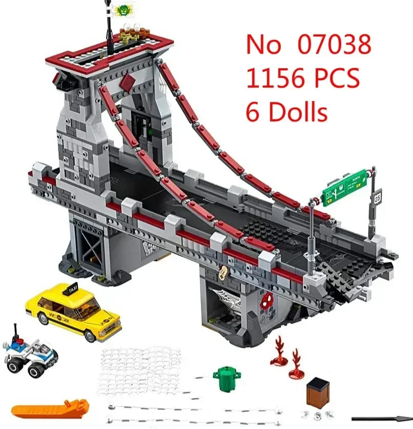 1156Pcs Web Warriors Ultimate Bridge Compatible 76057 Building Block  Brick Education Toys For Children  Christmas Gift