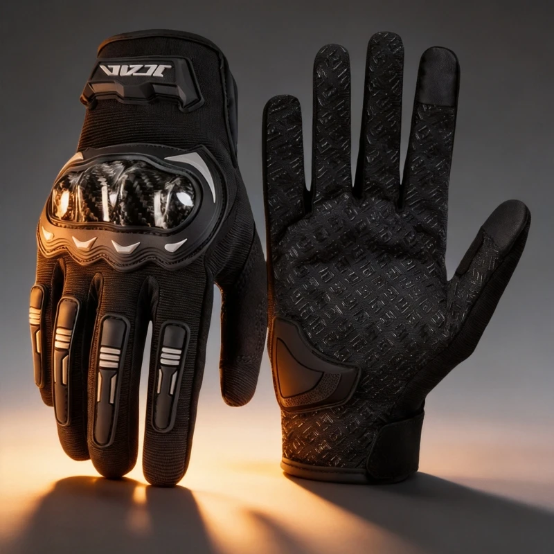 JCAA Summer Mesh Motorcycle Gloves Men Women Breathable Lightweight Anti-Fall Touchscreen Glove for Riding Gloves
