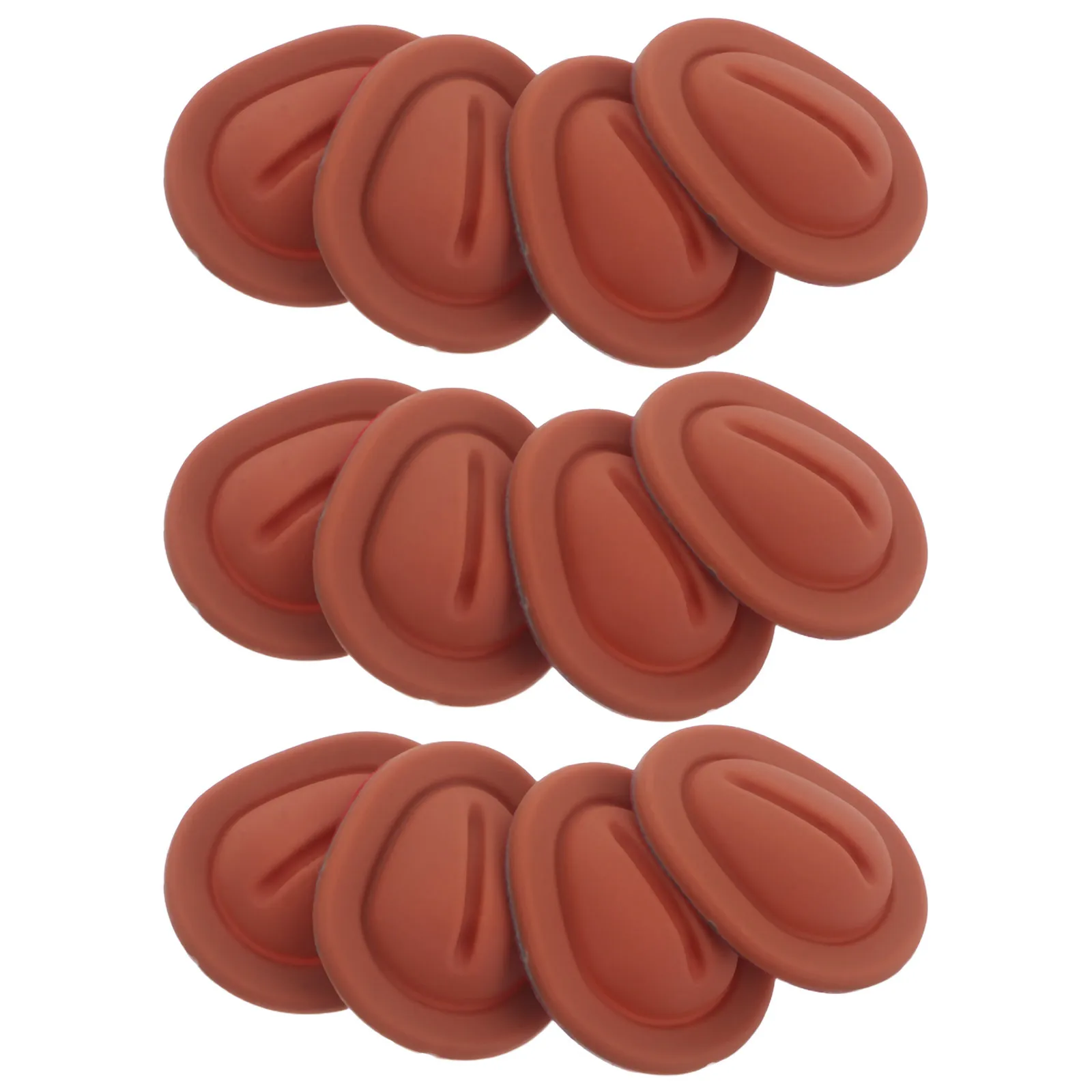 แผ่นรองแก้วซิลิโคนสำหรับที่วางแก้วในรถยนต์ 12 ชิ้น แบบอเนกประสงค์ ช่วยลดการสั่นสะเทือน ป้องกันการลื่นไถล สำหรับขวดน้ำ ใช้กับคอนโซลรถยนต์