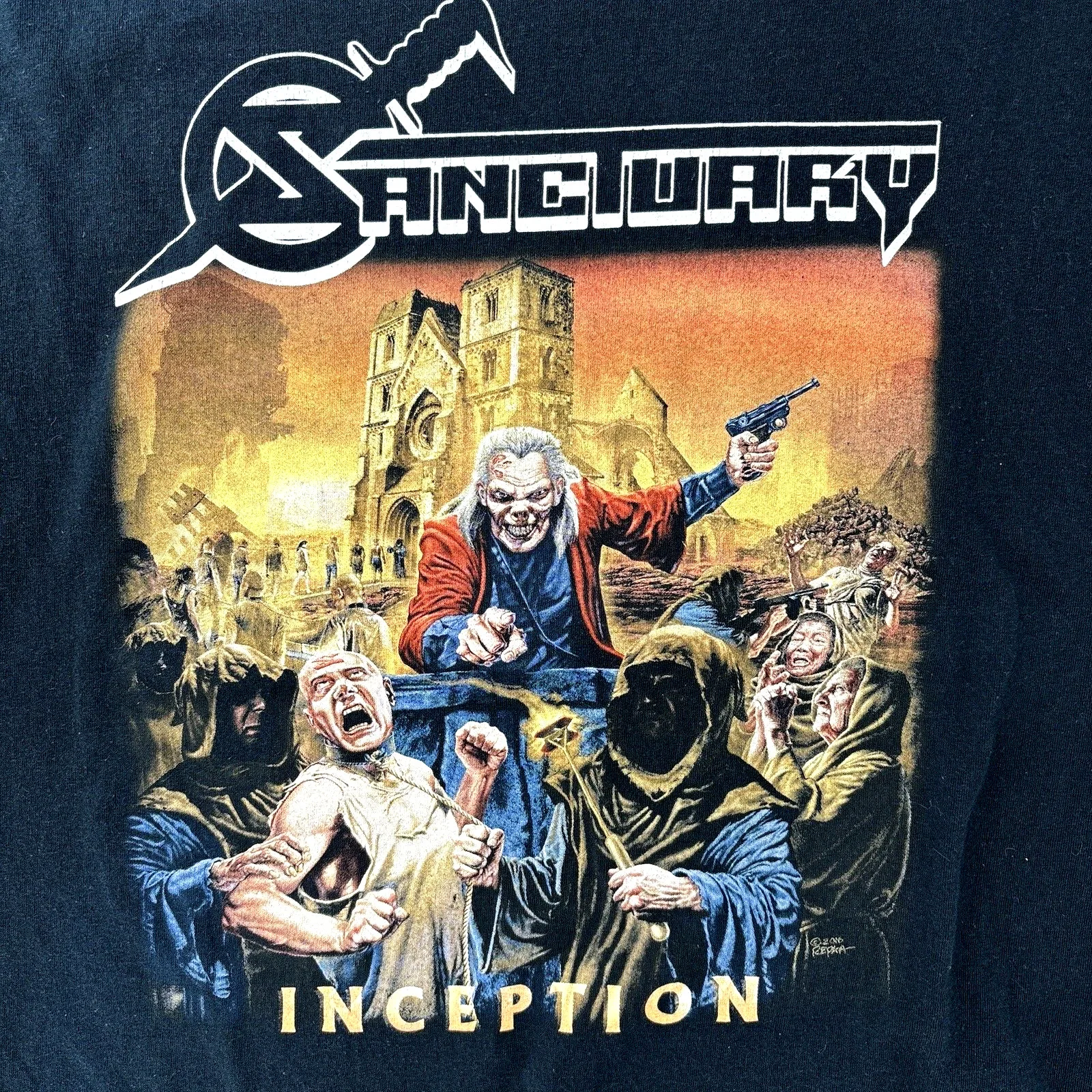 Браслет с металлической лентой происходит с выпуском 2016 года, двухсторонняя футболка, 2XL XXL Thrash Power