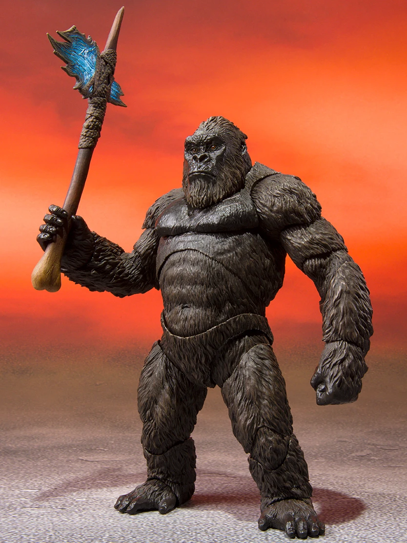 Bandai Genuine Original SHF KING KONG VS. GODZILLA   Action Figure Toys For Boys Girls Kids Christmas Gift Collectible Model Orn