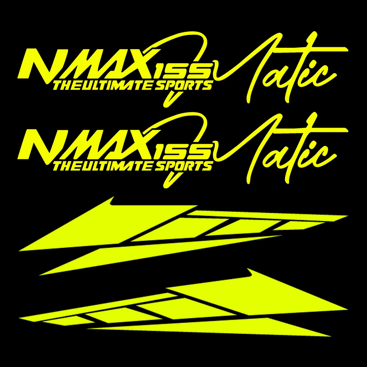 

For NMAX Nmax 155 4pcs Set Reflective Motorcycle Stickers Moto Scooter Head Side Body Vinyl Decor Decals Accessories Waterproof