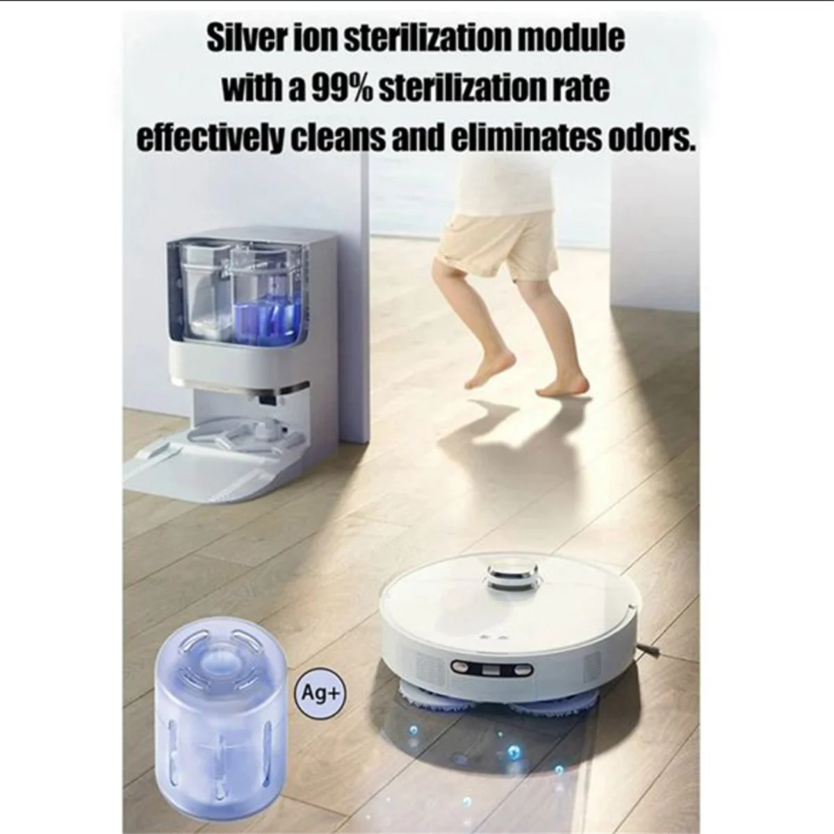 Antibiotic Silver Ion โมดูลสําหรับ Dreame X10 S10 S10plus W10S S20 X20 L10s Ultra สูญญากาศที่มีประสิทธิภาพชิ้นส่วนทําความสะอาด