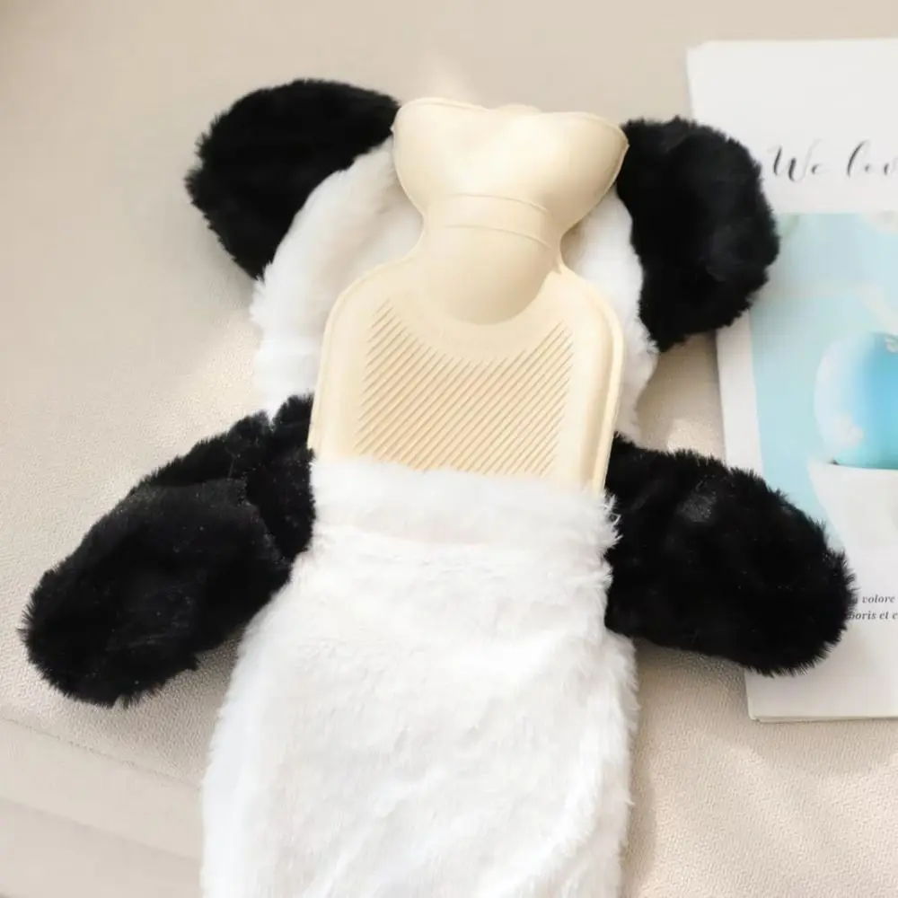 Extra Long Hot Water Bottle,Super Soft Novelty Plush Cover,Natural Rubber 2L Capacity,for All Kinds of Pain Washable Luxurious