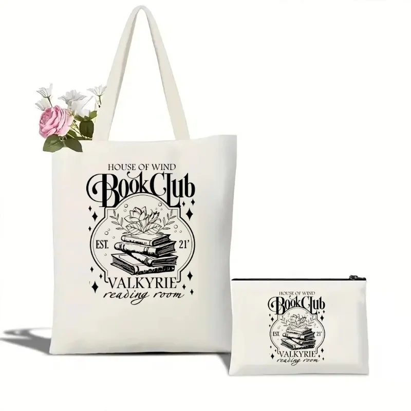 ACOTAR House of Wind Book Club Women\'s Tote Bag Night Court Velaris Book Shoulder Bag Sarah J Maas Throne of Glass Bag SJM Merch