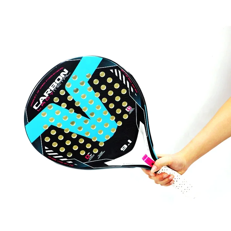 

OEM Beach Paddle/Padel Tennis Racket Carbon Fiber Surface with EVA Memory Elastic Foam Core