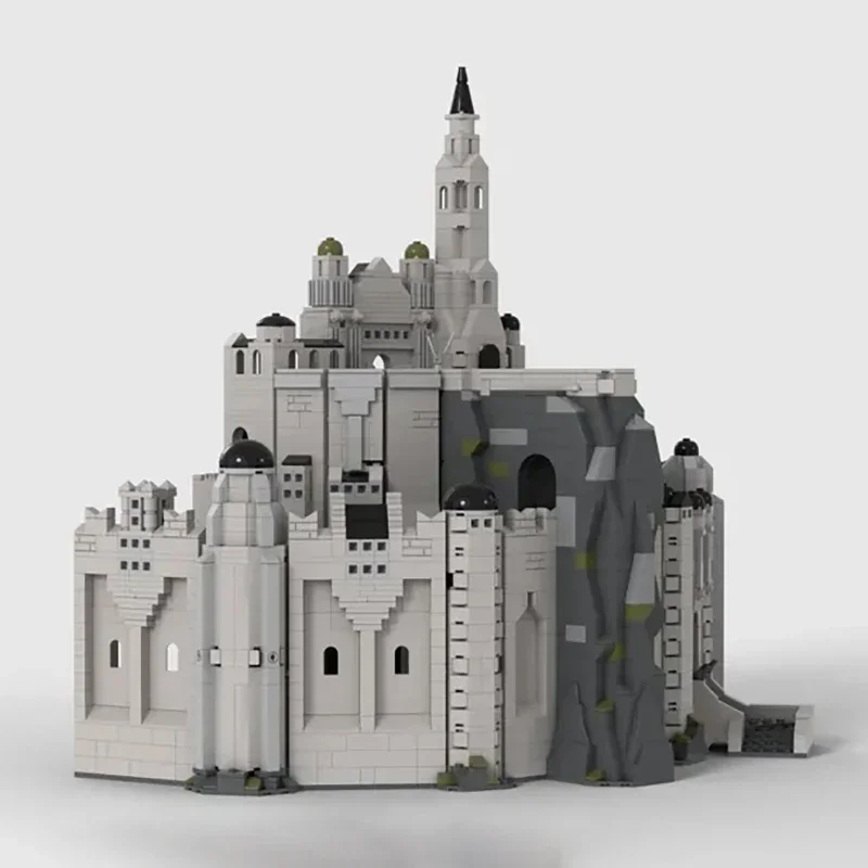 Anelli Film YcMoc Building Blocks Magico La città Bianca Modello Tecnologia Mattoni Fai da te Medievale Tempi LOTR Castello Giocattoli Regali