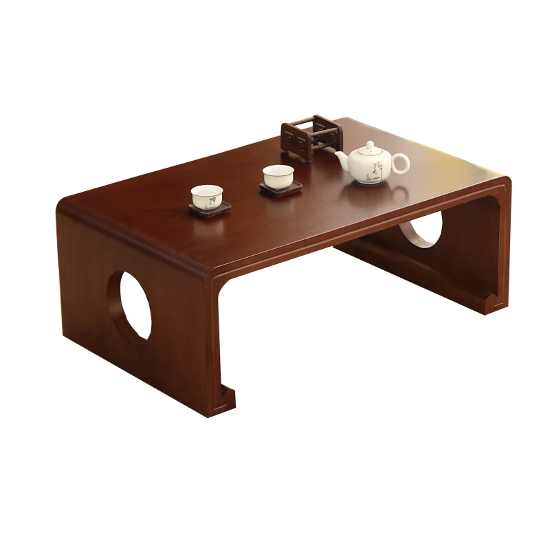 حامل تاتامي من الخشب الصلب طاولة الدراسة الصينية التقليدية الحد الأدنى شرفة مكتب الشاي المنزل Guqin أثاث متعدد الوظائف