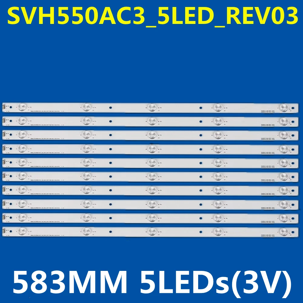 LED Strip SVH550AC3 SVH550AH9 SVH550AN4 for HD550DF-B52 NS-55D510NA17 55H6B 55H5C 55K1800 55K220PWG LED55EC290N TH-55DX400C