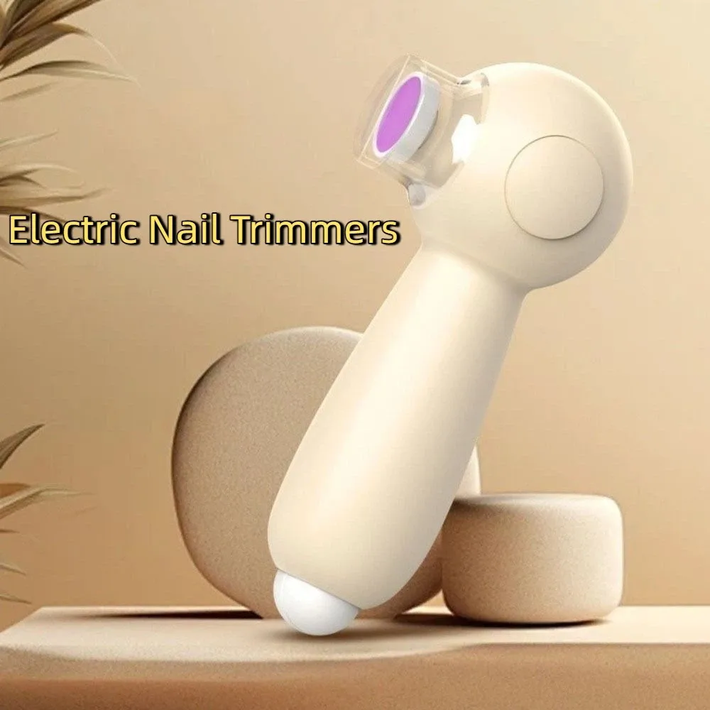 

Plastic Electric Baby Nail Trimmers Low Noise Rechargeable Baby Nail Grinder 6 in 1 Anti-clamping Baby Nail File Clipper