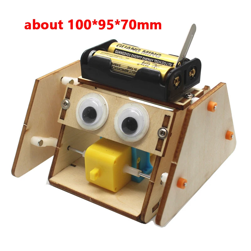 Technology Small Production Small Invention Electric Triangle Robot Homemade Primary School Students DIY Material Package