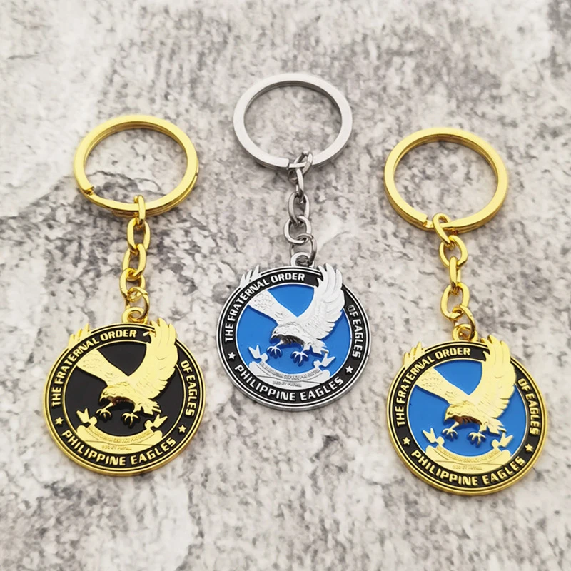 30Pcs Army Crest Keychain Patriotic Key Rings Military Gifts Collectibles Men Women,3D Eagle Keychain, High-grade Metal keychain