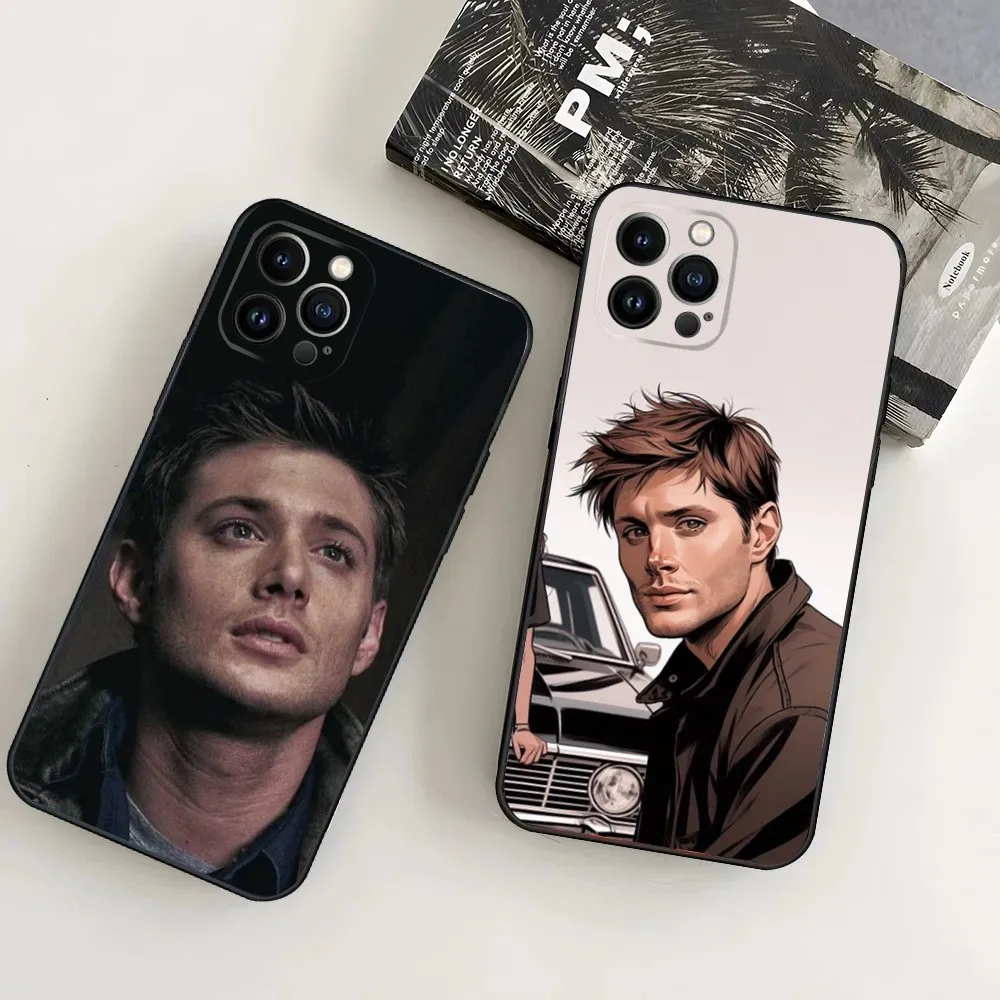 Celebrity D-Dean Winchester Phone Case For iPhone16,15,14,13,12 Mini 11 Pro XR,X,XS,MAX 7,8 Plus Silicone Cover Soft Black