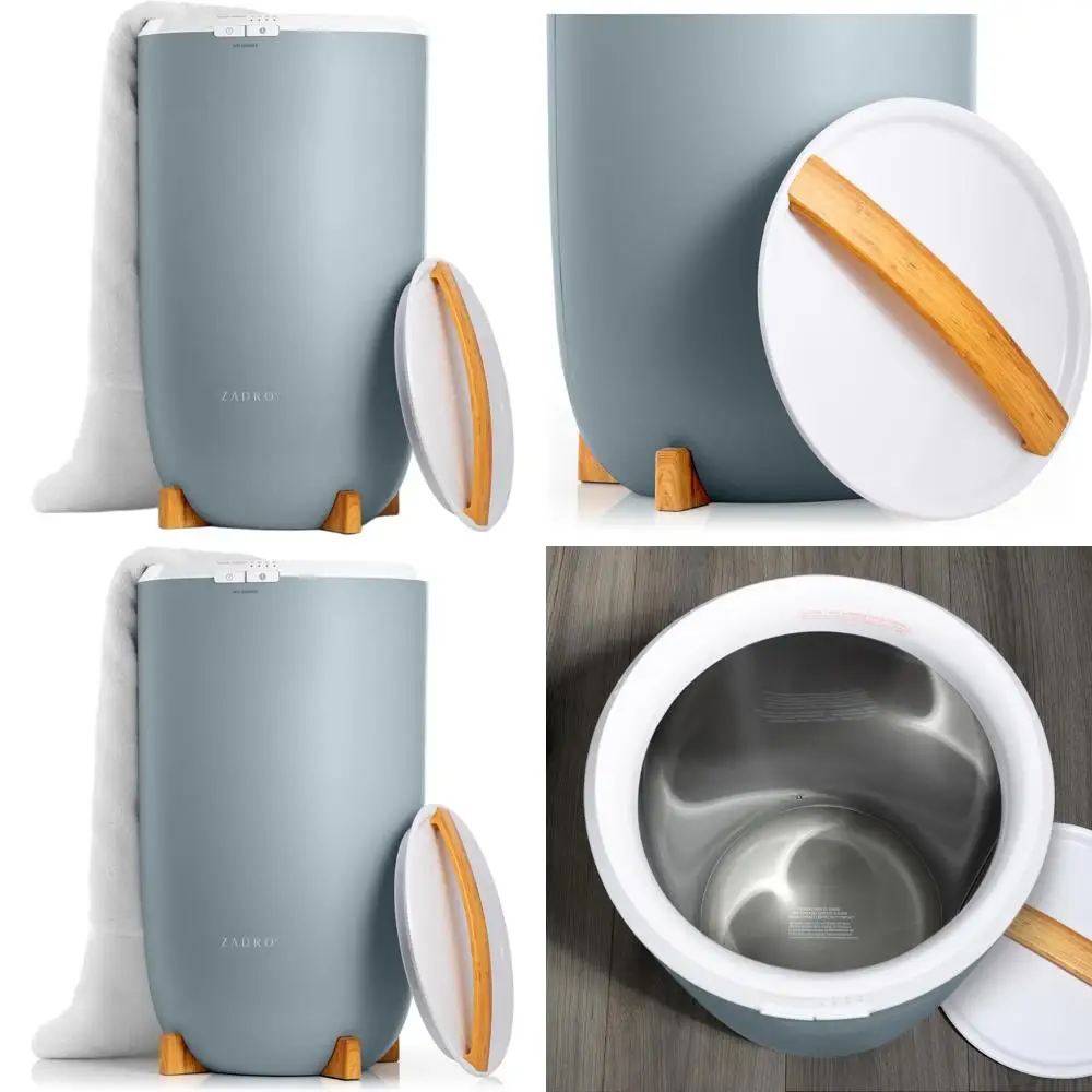 

Большой электрический подогреватель для полотенец на 20 л с автоматическим отключением, бамбуковый/синий, в стиле спа